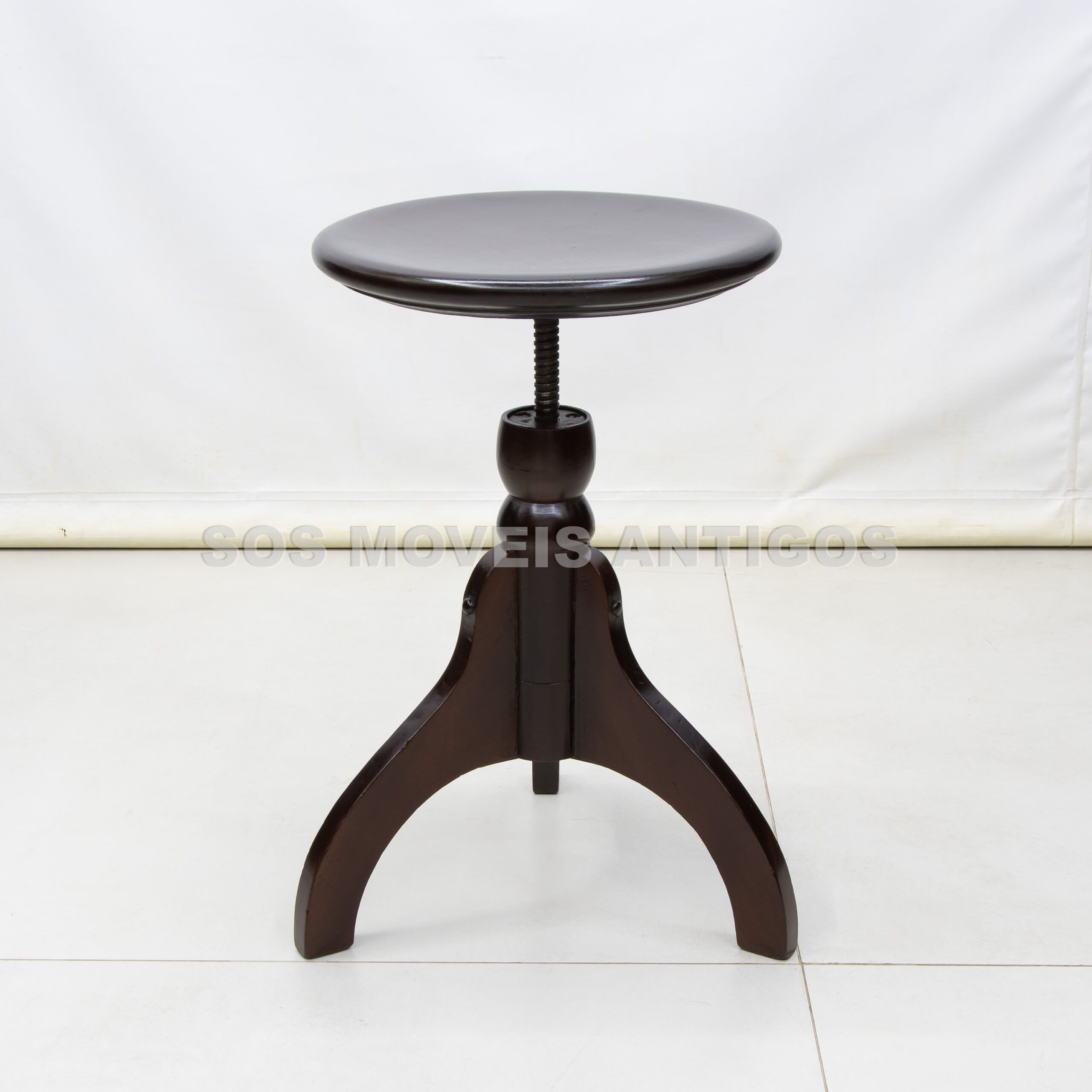 BANQUETA DE PIANO REDONDA – GIRATÓRIA – SOSMOVEISANTIGOS – ANTIQUARIO SP (1)