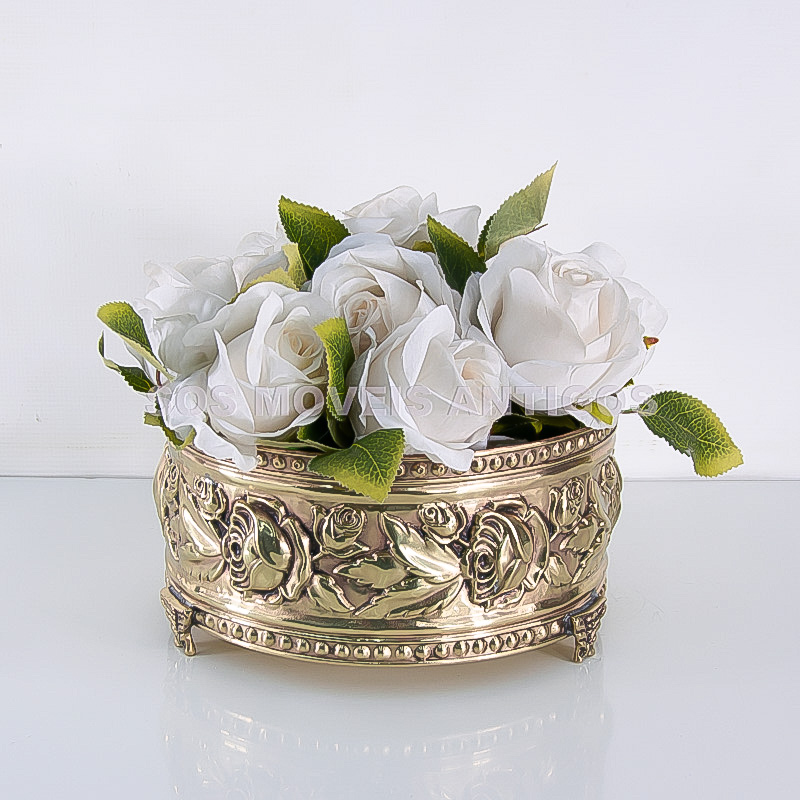 CACHEPOT EM LATÃO DOURADO – SOSMOVEISANTIGOS – ANTIQUARIO SP (2)