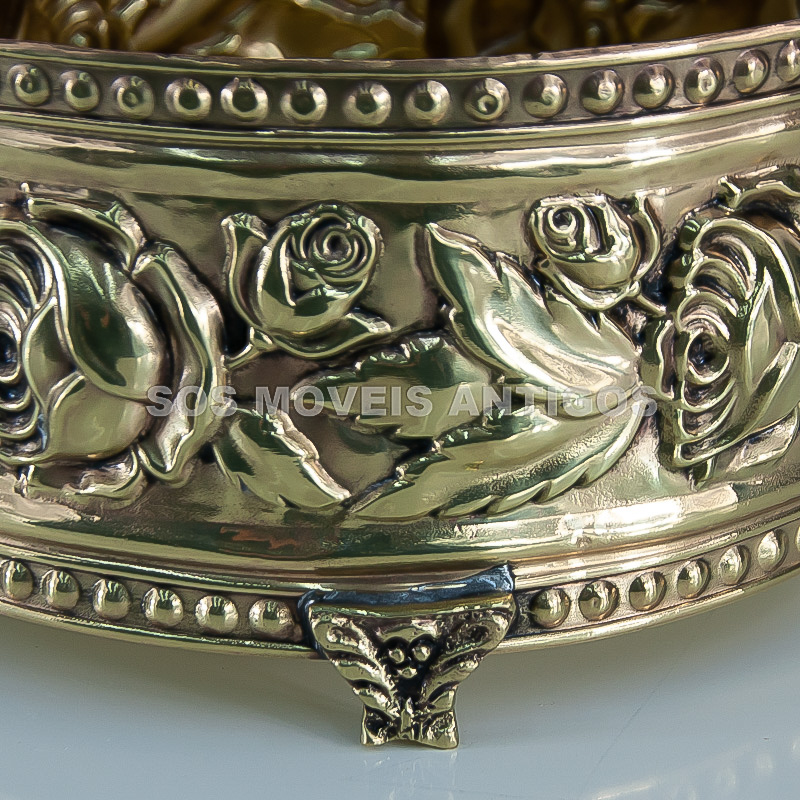 CACHEPOT EM LATÃO DOURADO – SOSMOVEISANTIGOS – ANTIQUARIO SP (3)