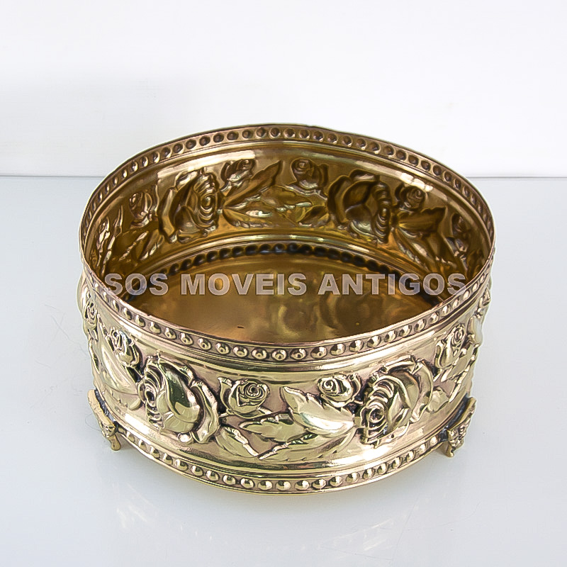 CACHEPOT EM LATÃO DOURADO – SOSMOVEISANTIGOS – ANTIQUARIO SP (5)