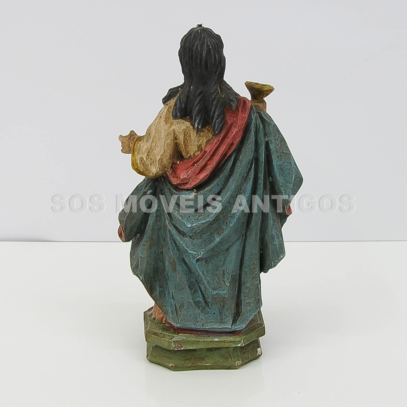 ESCULTURA IMAGEM SANTA BARBARA – SÉC. XVIII – SOSMOVEISANTIGOS – ANTIQUARIO SP (4)