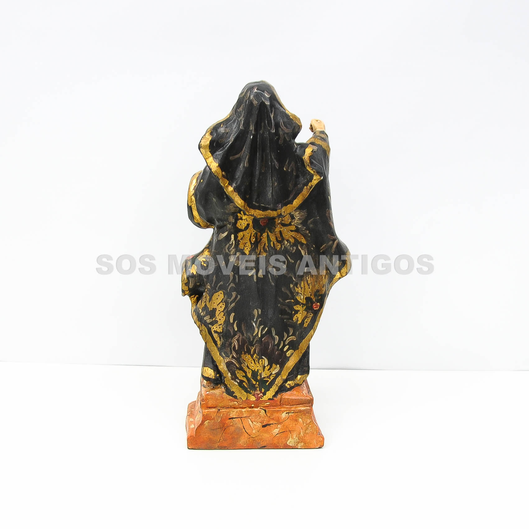 ESCULTURA IMAGEM SANTA RITA DE CÁSSIA SÉC. XVIII – SOSMOVEISANTIGOS-ANTIGUARIO SP (1)