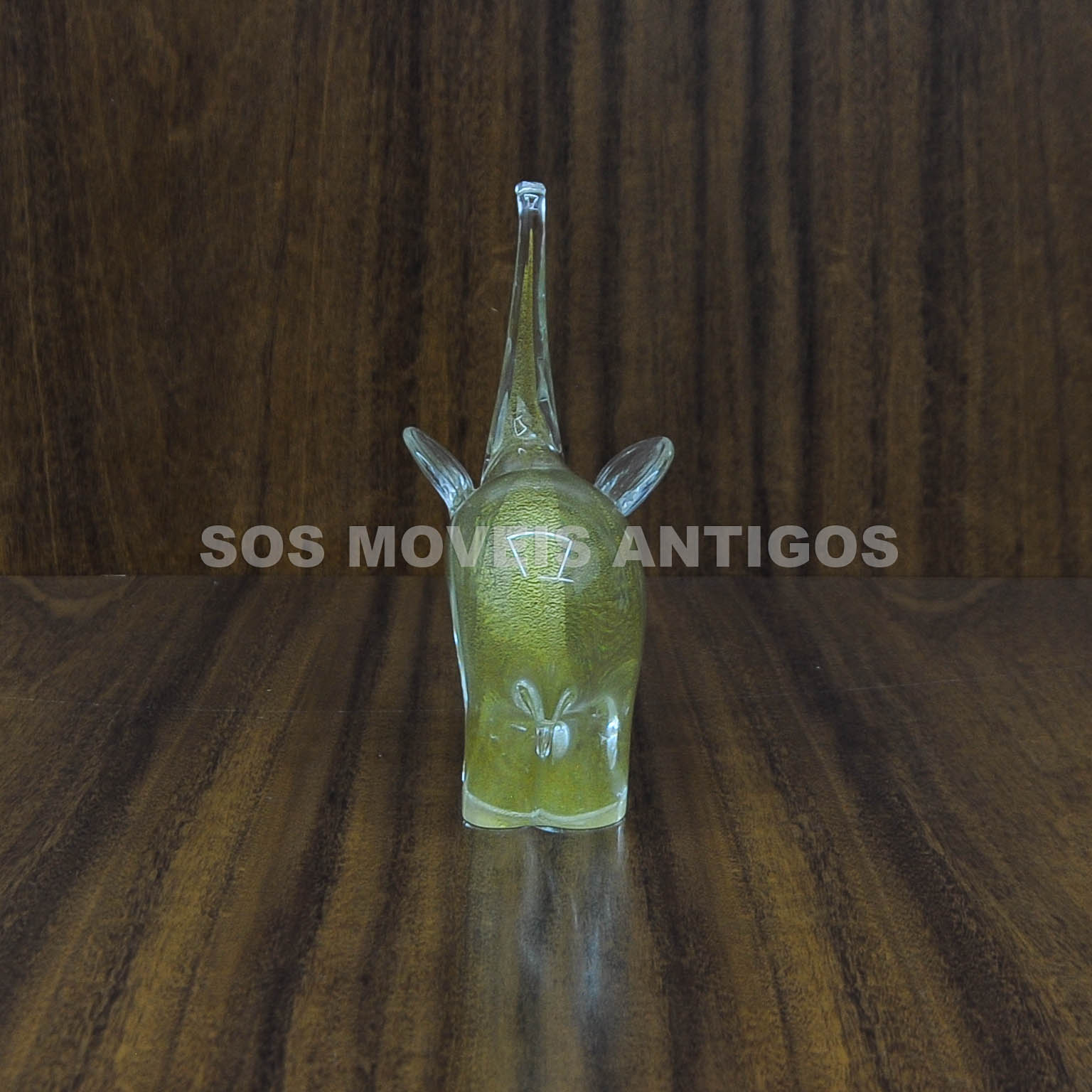 ESCULTURA REPRESENTANDO ELEFANTE EM CRISTAL DE MURANO – SOSMOVEISANTIGOS – ANTIQUARIO SP (3)