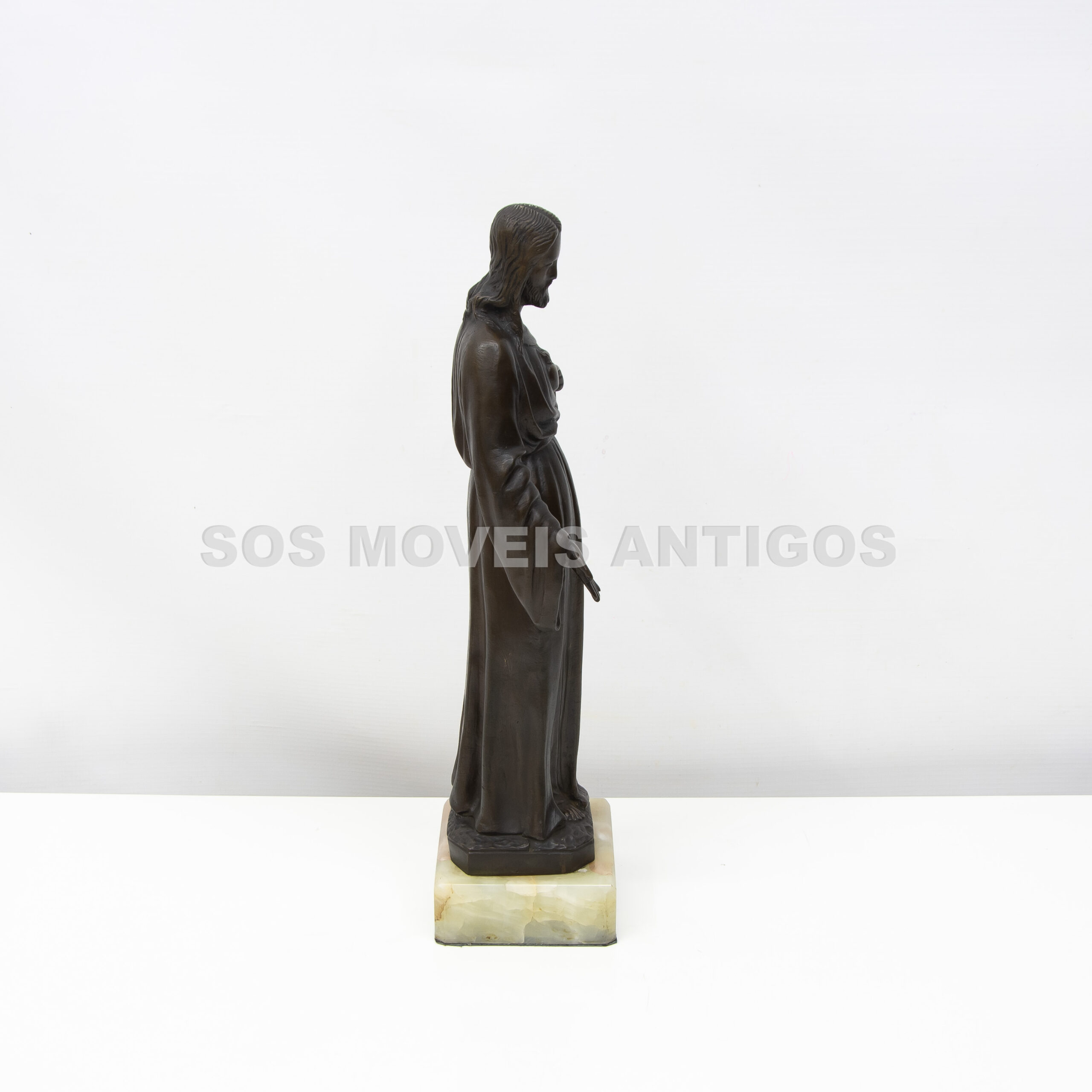 ESCULTURA REPRESENTANDO SAGRADO CORAÇÃO DE JESUS – SOSMOVEISANTIGOS – ANTIQUARIO SP (2)