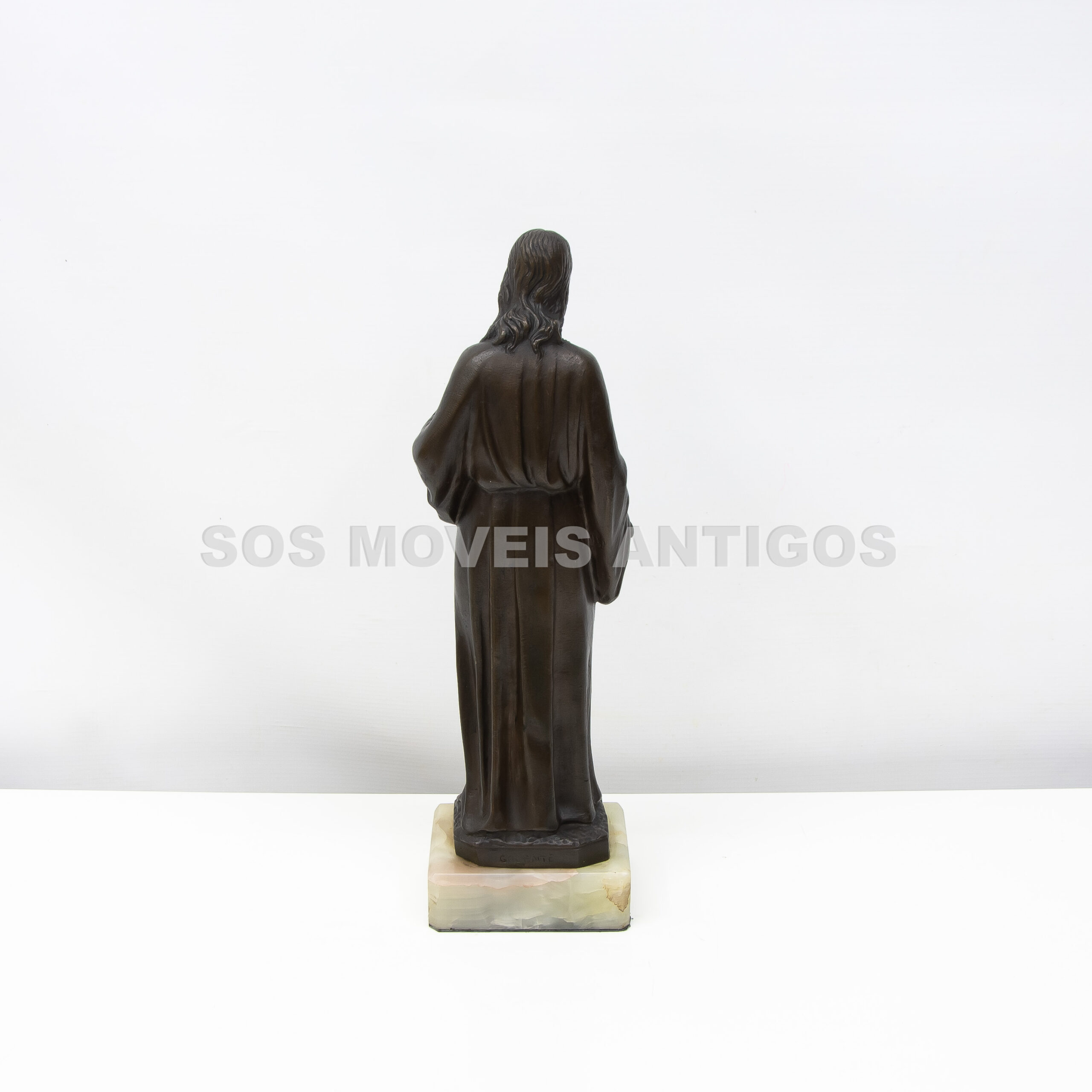 ESCULTURA REPRESENTANDO SAGRADO CORAÇÃO DE JESUS – SOSMOVEISANTIGOS – ANTIQUARIO SP (3)