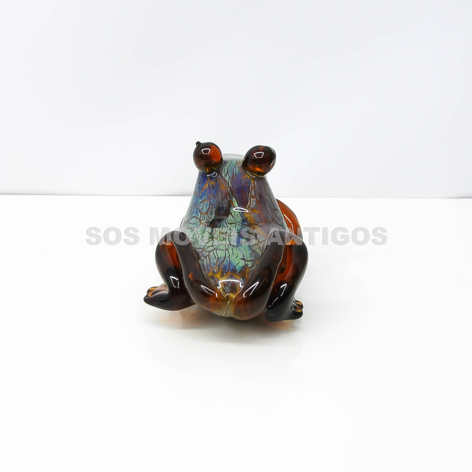 ESCULTURA REPRESENTANDO SAPO EM CRISTAL DE MURANO – SOSMOVEISANTIGOS – ANTIQUARIO SP (2)