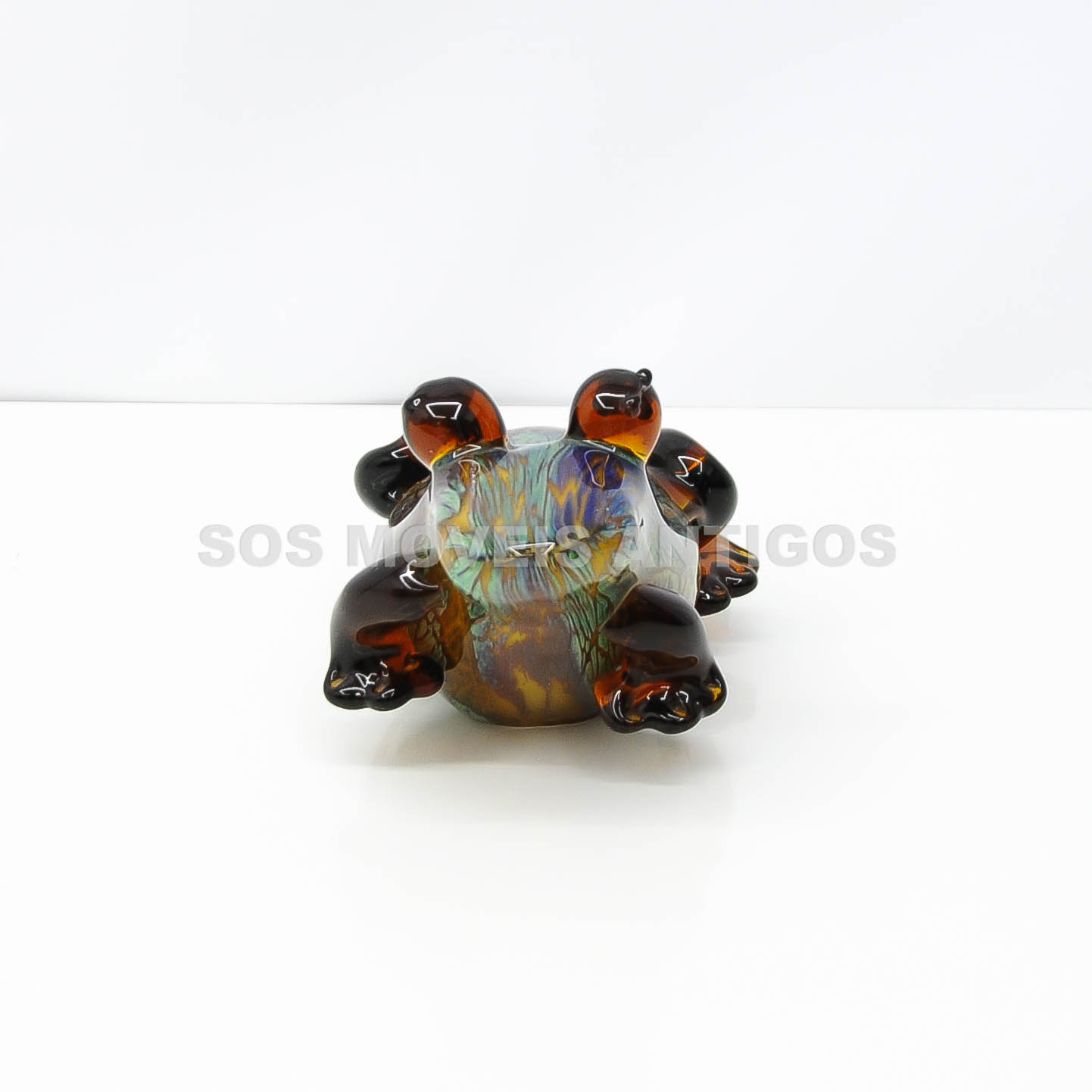 ESCULTURA REPRESENTANDO SAPO EM CRISTAL DE MURANO – SOSMOVEISANTIGOS – ANTIQUARIO SP (4)