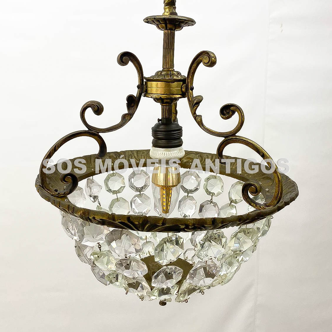 LUSTRE ESTILO IMPERIO-SOSMOVEISANTIGOS-ANTIQUARIO SP
