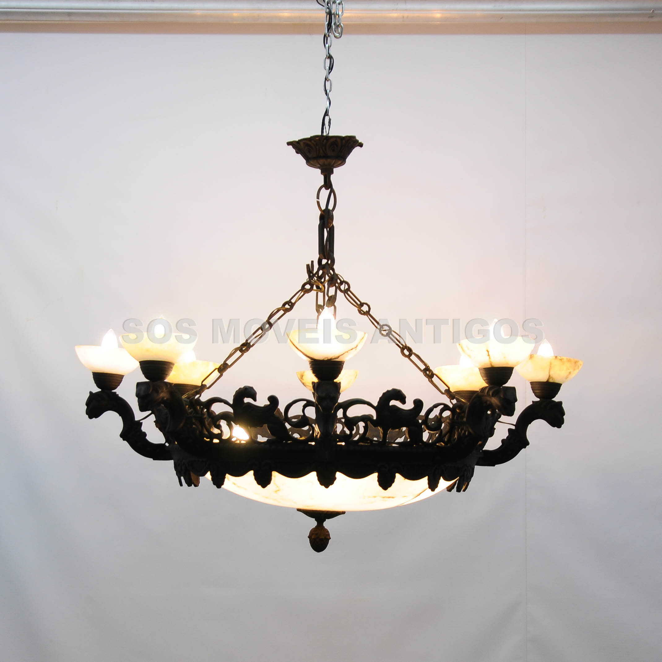 LUSTRE FRANCÊS – SÉC.XIX – SOSMOVEISANTIGOS – ANTIQUARIO SP (1)