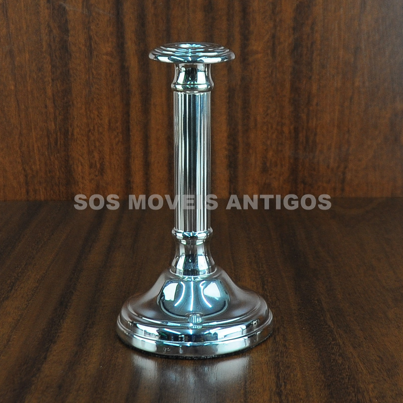 PAR DE CASTIÇAIS EM METAL ESPESSURADO A PRATA – SOSMOVEISANTIGOS – ANTIQUARIO SP (3)