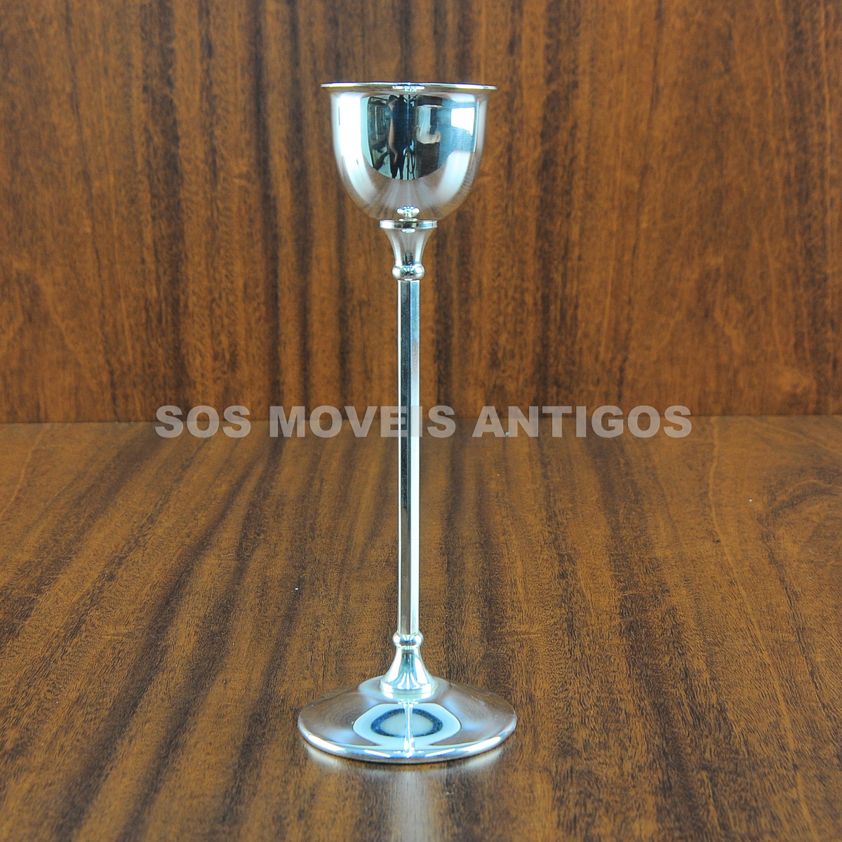 PAR DE CASTIÇAIS EM METAL ESPESSURADO A PRATA – SOSMOVEISANTIGOS – ANTIQUARIO SP (3)