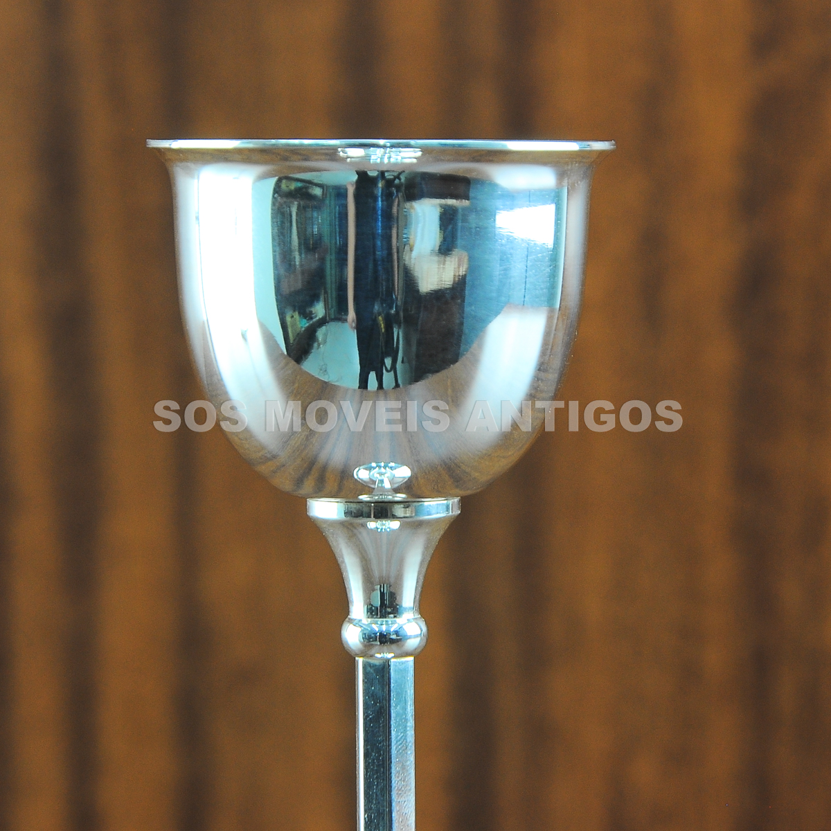 PAR DE CASTIÇAIS EM METAL ESPESSURADO A PRATA – SOSMOVEISANTIGOS – ANTIQUARIO SP (4)