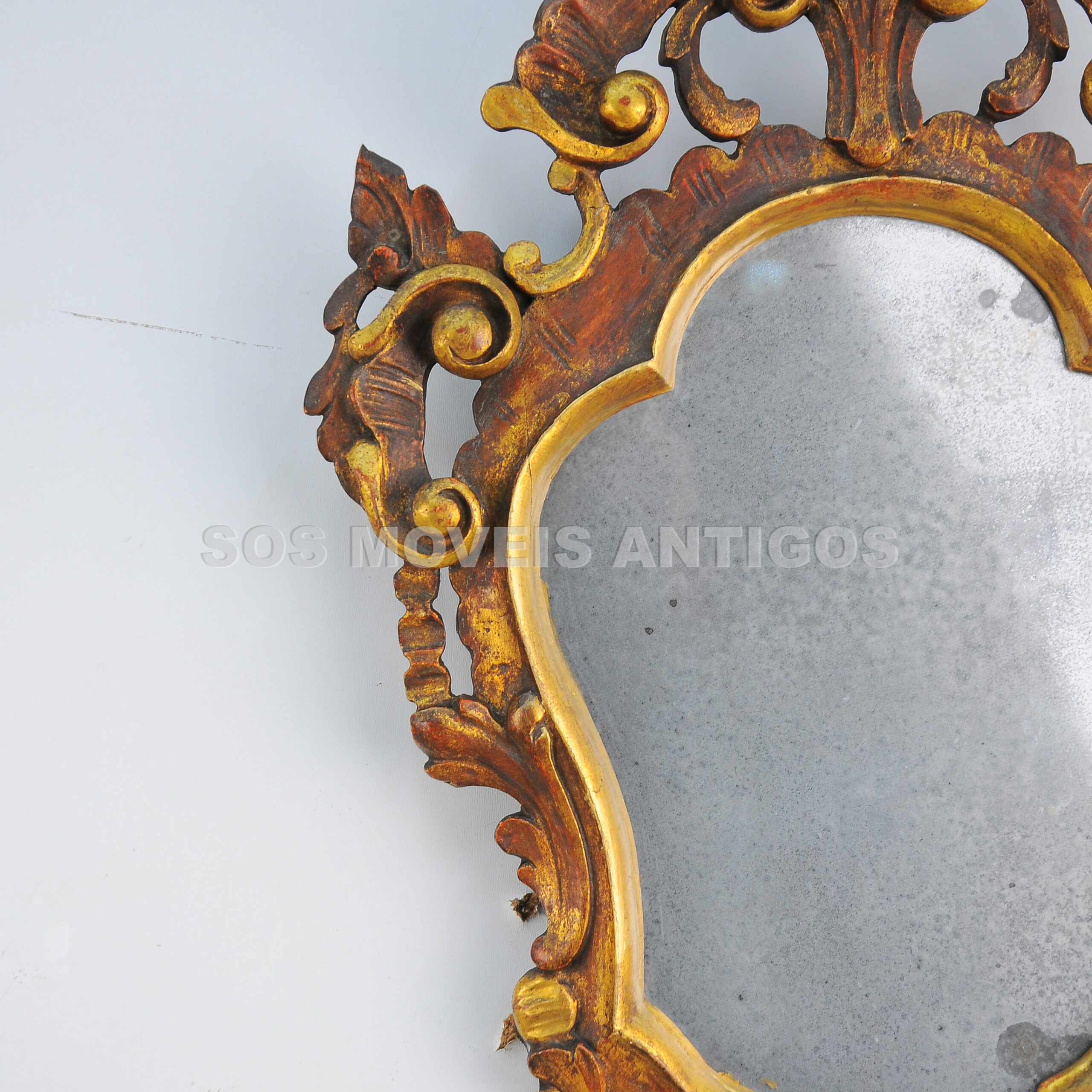 PAR DE ESPELHOS COM SUPORTE PARA 02 VELAS – SOSMOVEISANTIGOS – ANTIQUARIO SP (8)