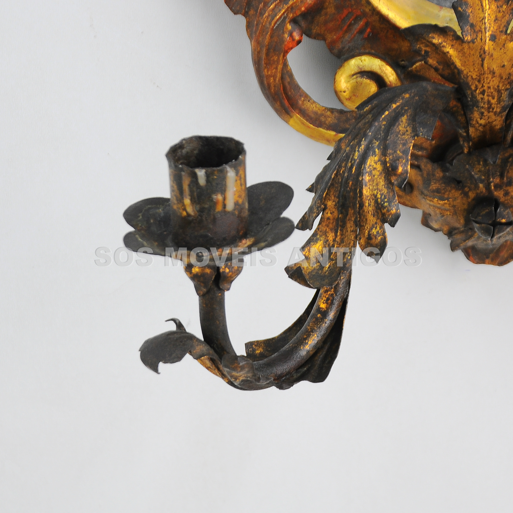 PAR DE ESPELHOS COM SUPORTE PARA 02 VELAS – SOSMOVEISANTIGOS – ANTIQUARIO SP (9)