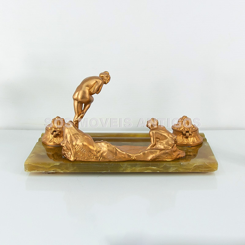 TINTEIRO ESTILO ART NOUVEAU – SOSMOVEISANTIGOS – ANTIQUARIO SP (5)